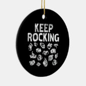 Rock Collector - Blijf Rocken Keramisch Ornament (Rechts)
