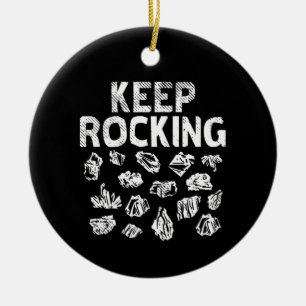 Rock Collector - Blijf Rocken Keramisch Ornament