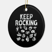 Rock Collector - Blijf Rocken Keramisch Ornament (Links)