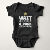 Rock Collector - Funny Geologist Mineral Geology Romper (Voorkant)