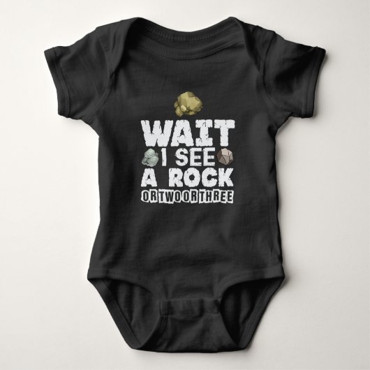 Rock Collector - Funny Geologist Mineral Geology Romper (Voorkant)