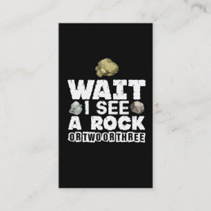 Rock Collector - Funny Geologist Mineral Geology Visitekaartje