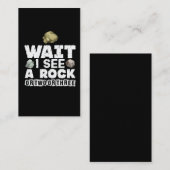 Rock Collector - Funny Geologist Mineral Geology Visitekaartje (Voorkant / Achterkant)