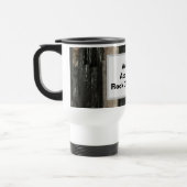 Rock Collector Funny Zwart Wit Gestreepte Geologie Reisbeker (Links)