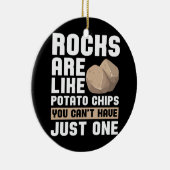 Rock Collector Geologist Mineral Fossils Rock Keramisch Ornament (Rechts)