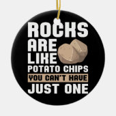 Rock Collector Geologist Mineral Fossils Rock Keramisch Ornament (Voorkant)