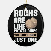 Rock Collector Geologist Mineral Fossils Rock Keramisch Ornament (Links)