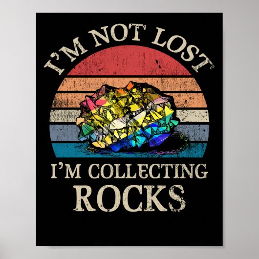 Rock Collector Geologist Rock Collector Poster (Voorkant)