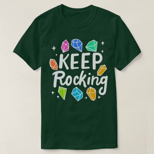 Rock Collector Keep Rocking 2 T-shirt (Design voorkant)