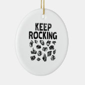 Rock Collector - Keep Rocking Keramisch Ornament (Rechts)