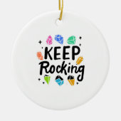Rock Collector - Keep Rocking Keramisch Ornament (Voorkant)