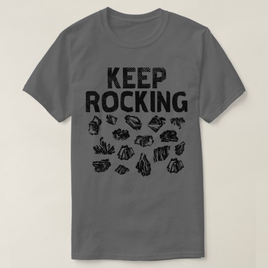 Rock Collector Keep Rocking T-shirt (Design voorkant)