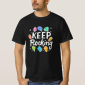 Rock Collector - Keep Rocking T-shirt (Voorkant)