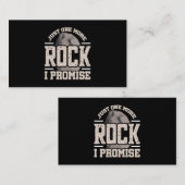 Rock Collector Nog één rots Beloof ik Geolog Visitekaartje (Voorkant / Achterkant)