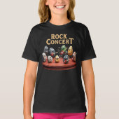 Rock Concert - Band of Rocks Playing Instruments T-shirt (Voorkant)
