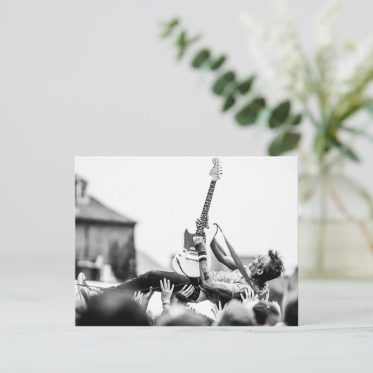 Rock concert briefkaart (Staand voorkant)