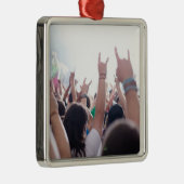 Rock Concert Publiek Metalen Ornament (Rechts)