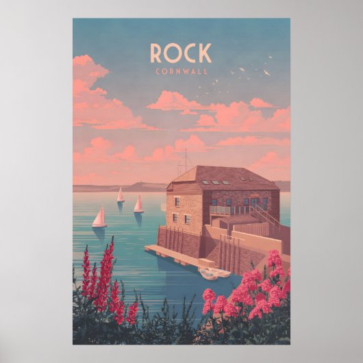 Rock Cornwall Reisposter Poster (Voorkant)