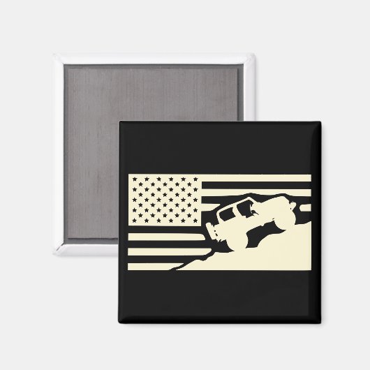 Rock Crawler American Flag #USAPatriotGraphics © Magneet (Voorkant / Achterkant)