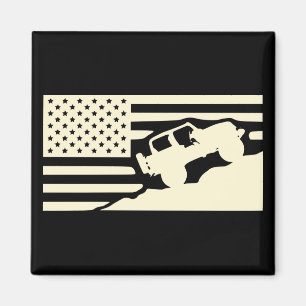 Rock Crawler American Flag #USAPatriotGraphics © Magneet