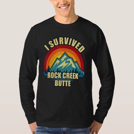 Rock Creek Butte Hiking Mountian Climbing T-shirt (Voorkant)