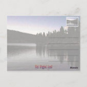 Rock Creek Lake in Dusk Briefkaart (Achterkant)