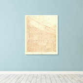 Rock Creek-vierhoek met San Andreas Rift Canvas Afdruk (Insitu (Houten vloer))