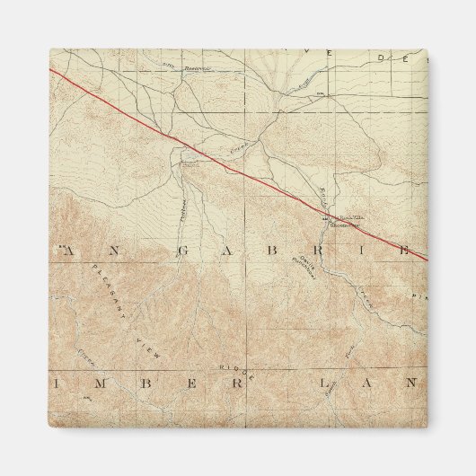 Rock Creek-vierhoek met San Andreas Rift Magneet (Voorkant)