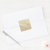 Rock Creek-vierhoek met San Andreas Rift Vierkante Sticker (Envelop)