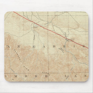 Rock Creek vierhoek toont San Andreas Rift Muismat