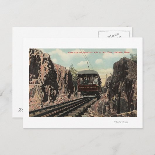 Rock Cut op Mt. Tom Briefkaart (Voorkant / Achterkant)