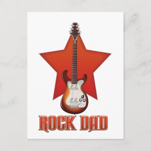 Rock DAD Briefkaart (Voorkant)
