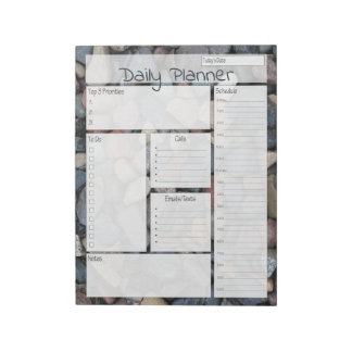 Rock Daily Planner Pages Notitieblok