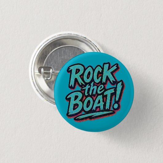 Rock de boot ronde button 3,2 cm (Voorkant /achterkant)