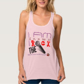 ROCK DE MIC RACER TERUG ROZE TANKTOP (Voorkant)