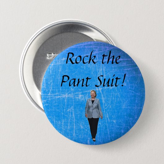 Rock de Pant Suit, Pro Hillary Button (Voorkant /achterkant)
