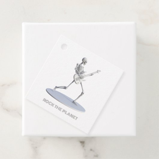 Rock de planeet bedankjes labels (In situ)