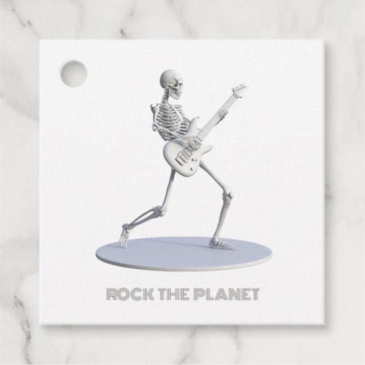 Rock de planeet bedankjes labels (Voorkant)