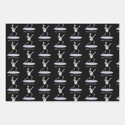 Rock de planeet inpakpapier vel (Voorkant 2)