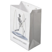 Rock de planeet medium cadeauzakje (Voorkant Gekanteld)