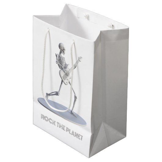 Rock de planeet medium cadeauzakje (Voorkant Gekanteld)