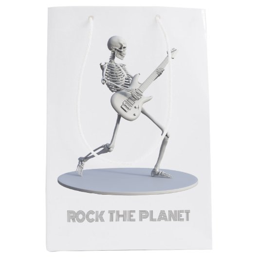 Rock de planeet medium cadeauzakje (Voorkant)