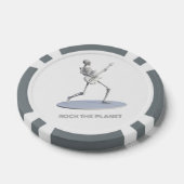 Rock de planeet poker chips (Enkel)