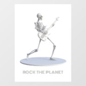 Rock de planeet raamsticker (Vel)
