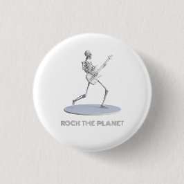 Rock de planeet ronde button 3,2 cm
