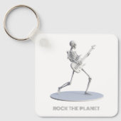 Rock de planeet sleutelhanger (Voorkant)