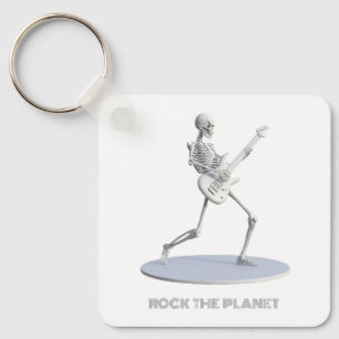 Rock de planeet sleutelhanger