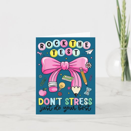 Rock de test, geen stress, doe de test van je lera kaart (Voorkant)