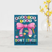 Rock de test, geen stress, doe de test van je lera kaart (Gele Bloem)