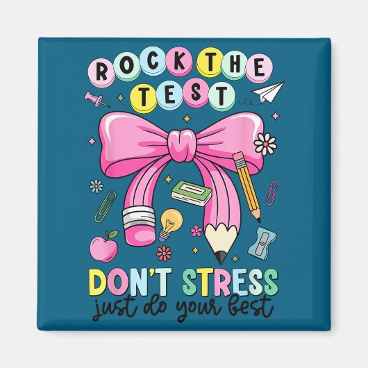 Rock de test, geen stress, doe gewoon de test van  magneet (Voorkant)